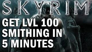 Skyrim Walkthrough Level 100 Smithing [upl. by Zimmermann]