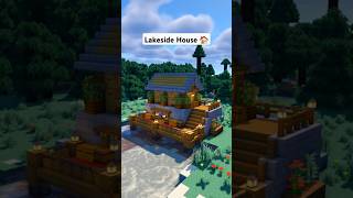 Minecraft Lakeside House 🏠 minecraft [upl. by Gerek]