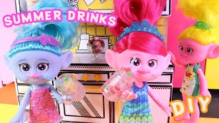 Trolls Band Together Friends Make Miniverse Summer Drinks With Me [upl. by Ammadis]