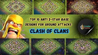 Top 10 Anti 2 Star Base Designs For Th11 for Ground Attacks  Clash of Clans coc trending trend [upl. by Yerrok907]