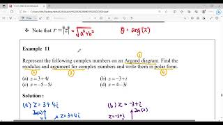 NK12 E11b Argand Diagram Modulus Argument amp Polar Form [upl. by Joseph]