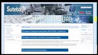 Tutorial de navegación del campus virtual de SUTEBA [upl. by Peg]