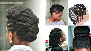 Challenge Coiffures Protectrices et Pousse Cheveux Afro [upl. by Jopa]