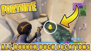 All Fortnite Rubber Duck Locations SEASON 4 WEEK 3 BATTLE PASS CHALLENGE [upl. by Jessika585]