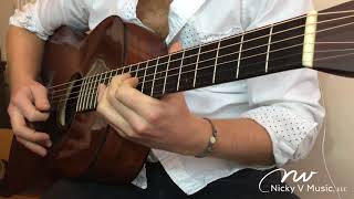 How Far Ill Go from Moana Fingerstyle Guitar Cover Alessia CaraAulii Cravalho [upl. by Zerat]