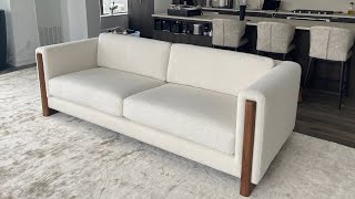 HOW TO UPHOLSTER A SOFA  DIY  ALO Upholstery [upl. by Wyler388]