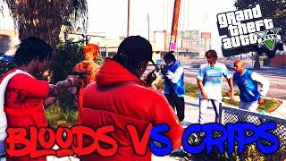 GTA 5  BLOODS VS CRIPS EP 16 MUST WATCH 🔴🔵 [upl. by Eliak267]