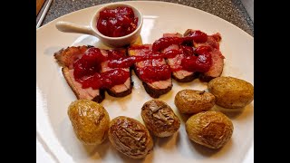 MAGRET DE CANARD AU COULIS DAIRELLES ET GRENAILLES A LAIL [upl. by Laiceps236]