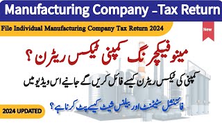 Manufacturing Company Tax Return 2024 Individual PersonFinancial Statement For Manufacturing Compan [upl. by Deth]