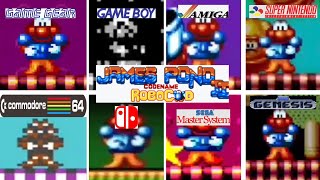 James Pond 2  All Versions Gameplay [upl. by Anirec719]