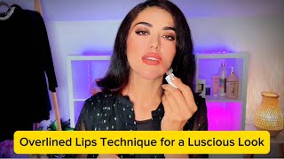 Overlining Made Simple liptechniqueBeautyHacksmakeuptipslipartbeautytipsliphacksliptutorial [upl. by Kalinda]