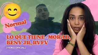 MORAD BENY JR RVFV  LO QUE TIENE ▷ Reacción [upl. by Harmony]