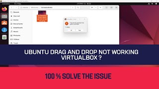 ubuntu drag and drop not working virtualbox [upl. by Lisette281]