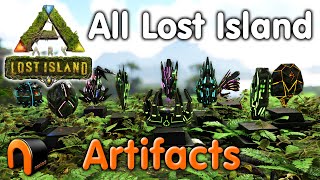 ARK Lost Island ARTIFACTS How To Get It Them ALL For REAL [upl. by Chisholm]