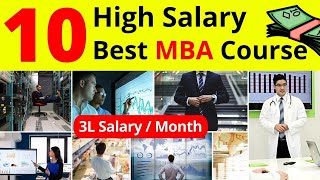 Top 10 High Salary MBA Course Details In Hindi  Best MBA Courses [upl. by Notyalk17]