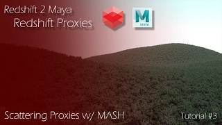 Redshift 2 Maya  Tutorial 3  Redshift Proxies amp MASH [upl. by Alraep740]