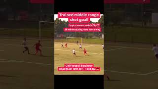 Trained middle range shot goal In pre season match 2425 [upl. by Htaek]