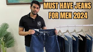 5 MUST HAVE JEANS FOR MEN 2024  JEANS BUYING GUIDE  BUDGET JEANS FOR MEN [upl. by Colvert]