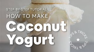 How to Make Coconut Yogurt Tips amp Tricks  Minimalist Baker Recipes [upl. by Melania]