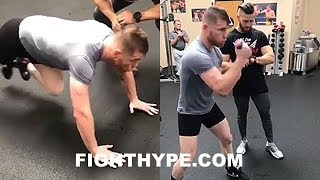 CANELO PUSHING HIS STRENGTH amp CONDITIONING TO THE LIMIT TRAINING NONSTOP FOR GOLOVKIN [upl. by Nnylekoorb]