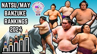 MAY NATSU BANZUKE SUMO RANKINGS 2024 夏場所 番付表 [upl. by Nnawtna880]