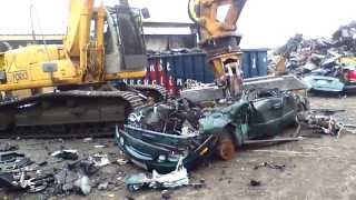 Pulling Apart amp Recycling Vehicles at Besslers [upl. by Ydnal]