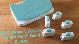 We R Memory Keepers Planner Punch Board Review [upl. by Bartram]