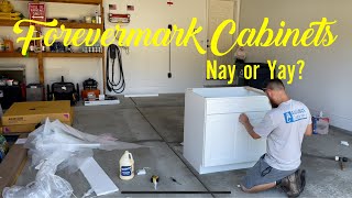 Forevermark 36” Sink Base Cabinet Build  Ice White Shaker [upl. by Adnema]