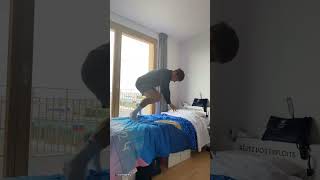 Athletes try out Paris Olympics beds [upl. by Jenkins]