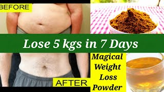 Magical Weight Loss Powder  पेट की चर्बी को 7 दिनों में आसानी से पिघला दे  Slimming Powder [upl. by Siradal]