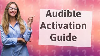 How to activate Audible on MP3 player [upl. by Salvay]