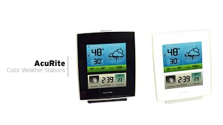 AcuRite Color Weather Stations 02030RM  02031RM [upl. by Amak229]