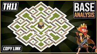 The BEST TH11 HYBRIDTROPHY Base 2023 COC Town Hall 11 Trophy Base Design – Clash of Clans [upl. by Aiseneg]