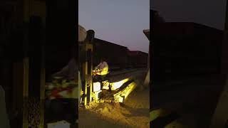 Railway staff shunting ballast train youtube shorts [upl. by Etak]