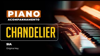 Chandelier  Sia  Piano playback for Cover  Karaoke [upl. by Adnoraj609]