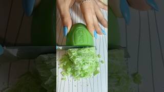 Cutting dry soap on table asmrsoap oddlysatisfying asmrsounds [upl. by Hgieliak]