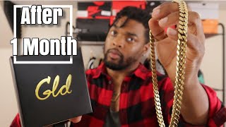 Was It Worth It  SHOP GLD 1 Month Update  Miami Cuban Link Chain [upl. by Eetnwahs]