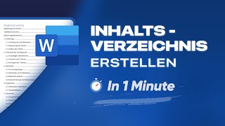 Word Inhaltsverzeichnis erstellen in 1 Minute automatisch Nummerierung  Tutorial  BachelorPrint [upl. by Michele]