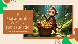 História Infantil  O Macaquinho Zezé em quotA Honestidade é mais Doce que Qualquer Fruta Encontradaquot [upl. by Sisson788]