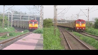 KYN WDP3A with Magaon  LTT AC Double Decker amp Karmali  CSTM Tejas Express [upl. by Eed]