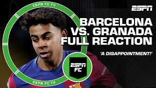 Luis Garcia calls Barcelona a BIG DISAPPOINTMENT after draw vs Granada FULL REACTION  ESPN FC [upl. by Assiled]