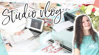 Studio vlog 🎨 trois jours dans latelier  shop update créations amp les petites galères de montage [upl. by Kimitri]