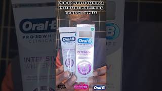 OralB 3D CLINICAL INTENSIVE WHITENING TOOTHPASTE RADIANT WHITE [upl. by Moses]