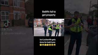 Bailiff fails at eviction and locksmith got done for bald tyres by police [upl. by Pip26]