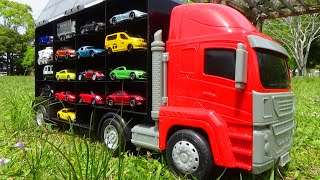 17 Tomica World Cars amp Big Red Truck [upl. by Enahsal]