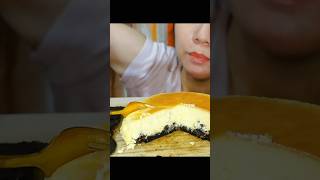 HOMEMADE SOUFFLÉ CHEESECAKE shorts 먹방 asmr mukbang eatingsounds [upl. by Ardnasac]