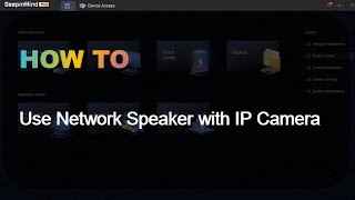 How to Use Network Speaker with NVR GUI5 0 [upl. by Ettegroeg]