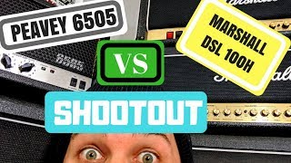 PEAVEY 6505 VS MARSHALL DSL100H  AMPLIFIER SHOOTOUT  BATTLE OF THE BEST USED TUBE AMPS SJSS [upl. by Bow766]