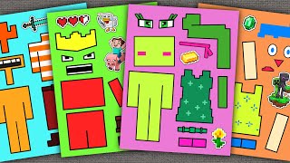 🍀 INSIDE OUT 2 in Minecraft world 🔥 Disgus Anger Anxiety Joy  Decorate with Sticker Book [upl. by Ojela]