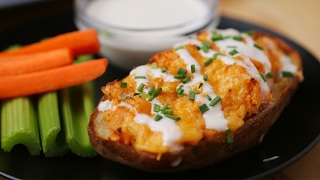 Buffalo Chicken Potato Skins [upl. by Akkahs]